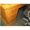 Image 2 : Wooden L-Shaped Desk and Office Chair (items on desk not included)