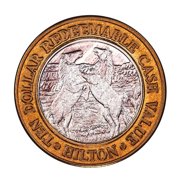 .999 Fine Silver Hilton Reno, Nevada $10 Limited Edition Gaming Token