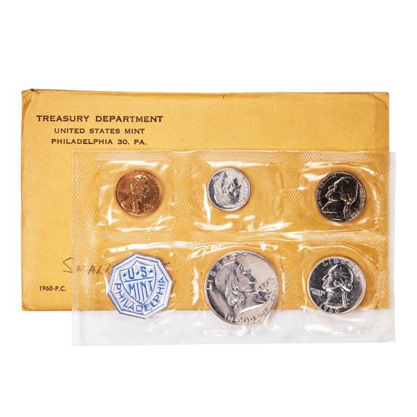 1960 Small Date (5) Coin Proof Set in Envelope