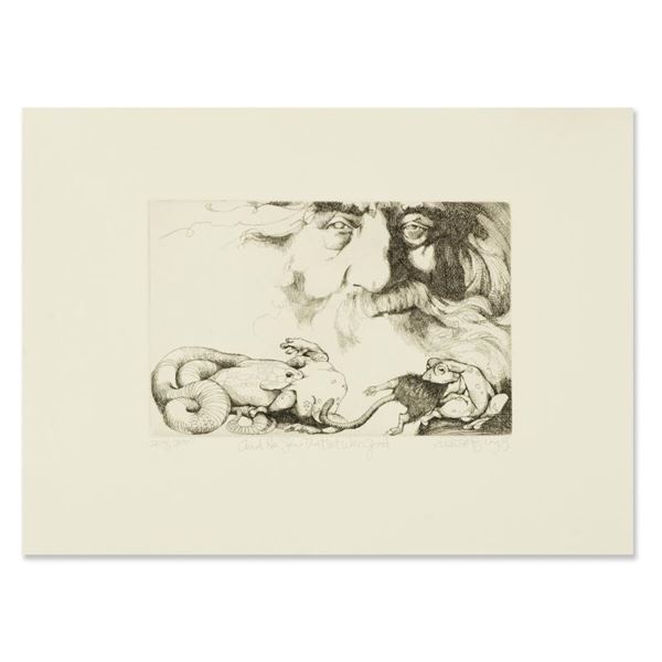 Charles Bragg "And He Saw That It Was Good" Limited Edition Etching On Paper