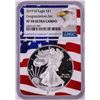 Image 1 : 2019-W $1 Proof American Silver Eagle Coin NGC PF70 Ultra Cameo Congratulations Flag