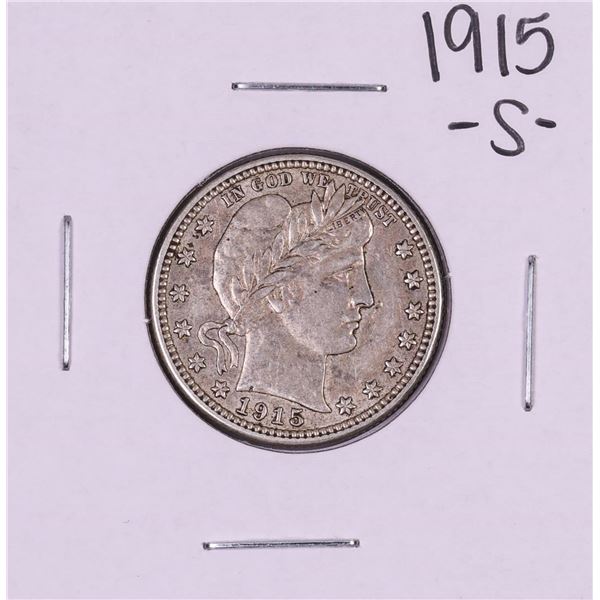 1915-S Barber Quarter Coin