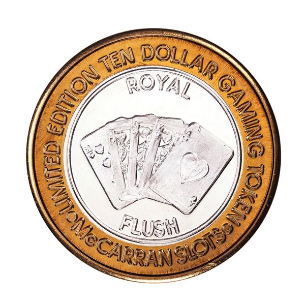 .999 Silver McCarran International Airport Las Vegas, NV $10 Limited Gaming Token