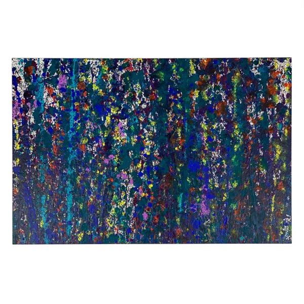 Wyland, "Untitled" Hand Signed Original Painting On Board With Letter Of Authenticity