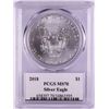 Image 2 : 2018 $1 American Silver Eagle Coin PCGS MS70