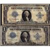 Image 1 : Lot of (2) 1923 $1 Silver Certificate Notes