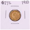Image 1 : 1910 $2 1/2 Indian Head Quarter Eagle Gold Coin