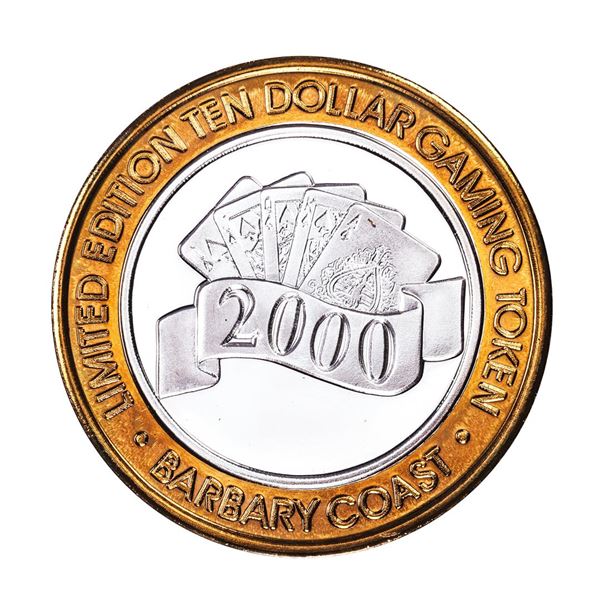 .999 Fine Silver Barbary Coast Las Vegas, Nevada $10 Limited Edition Gaming Token