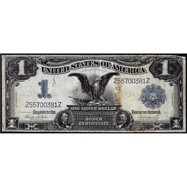 1899 $1 Black Eagle Silver Certificate Note