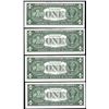 Image 2 : Lot of (4) Consecutive Uncirculated 1957 $1 Silver Certificate Star Notes