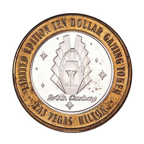.999 Silver Las Vegas Hilton Nevada $10 Casino Limited Edition Gaming Token