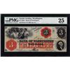 Image 1 : 1860's $3 Bank of Washington North Carolina Obsolete Note PMG Very Fine 25