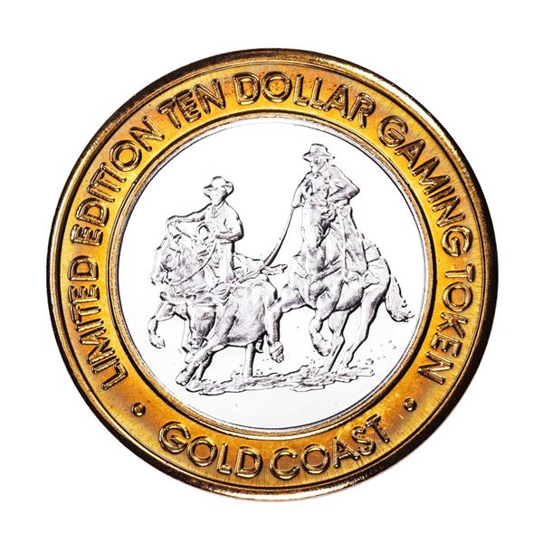 .999 Fine Silver Gold Coast Las Vegas, Nevada $10 Casino Limited Edition Gaming Token