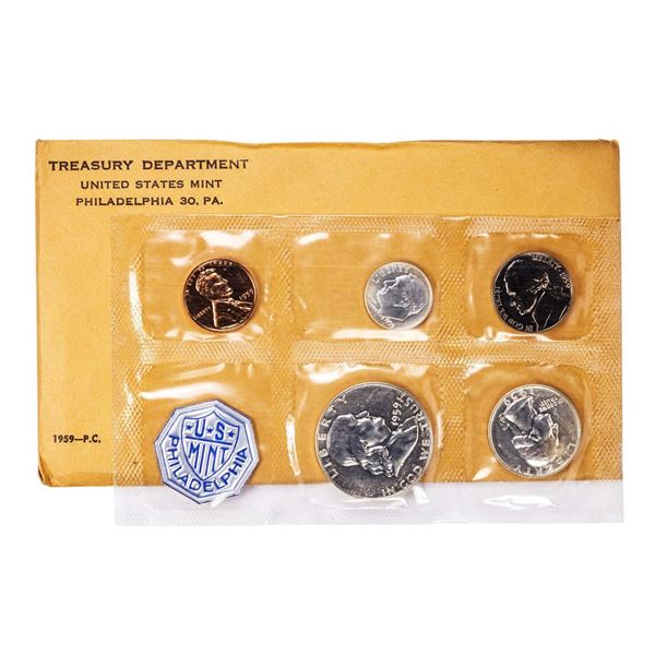 1959 (5) Coin Proof Set in Envelope