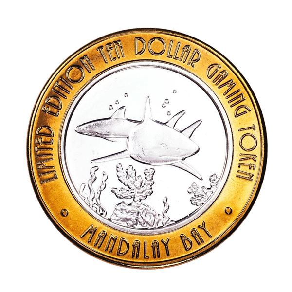 .999 Fine Silver Mandalay Bay Las Vegas, Nevada $10 Limited Edition Gaming Token