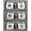 Image 1 : Lot of (3) 1923 $1 Silver Certificate Notes Tears and Rips