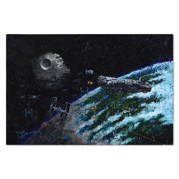Mezak "Millennium Falcon" Original Acrylic On Canvas