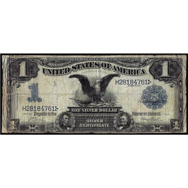 1899 $1 Black Eagle Silver Certificate Note