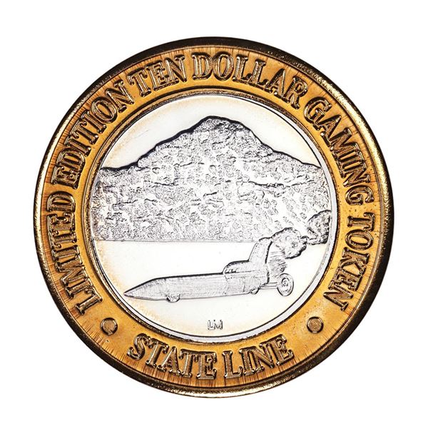 .999 Silver Stateline Wendover, Nevada $10 Limited Edition Casino Gaming Token