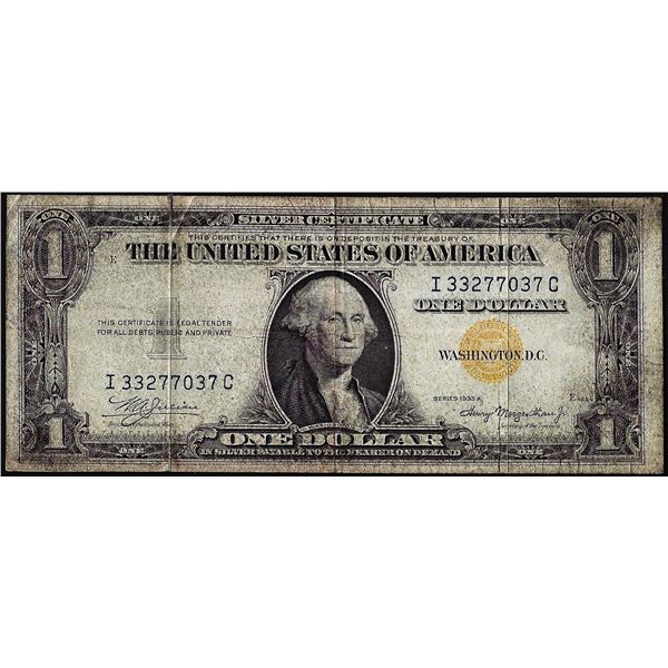 1935A $1 North Africa WWII Emergency Issue Silver Certificate Note