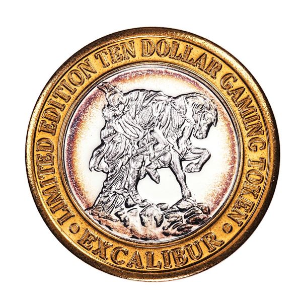.999 Silver Excalibur Las Vegas, NV $10 Casino Limited Edition Gaming Token
