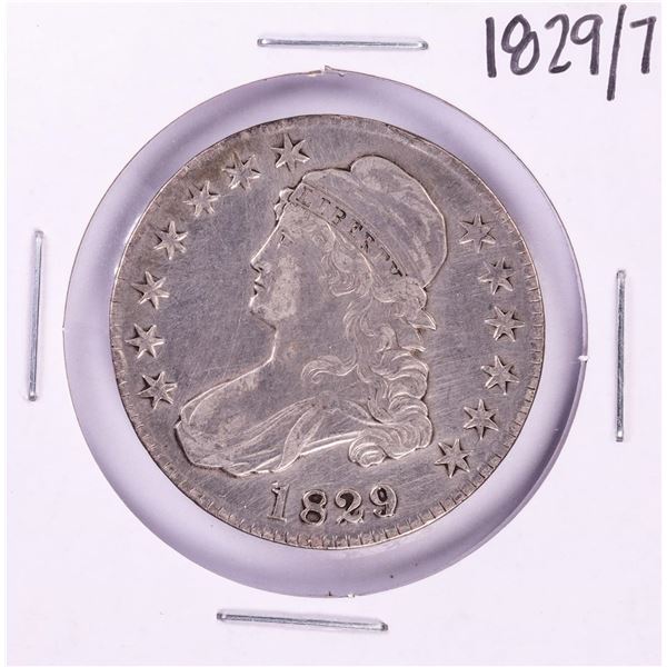 1829/7 Capped Bust Half Dollar Coin