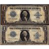 Image 1 : Lot of (2) 1923 $1 Silver Certificate Notes