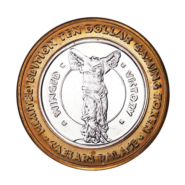 .999 Silver Caesars Palace Las Vegas, Nevada $10 Casino Limited Edition Gaming Token