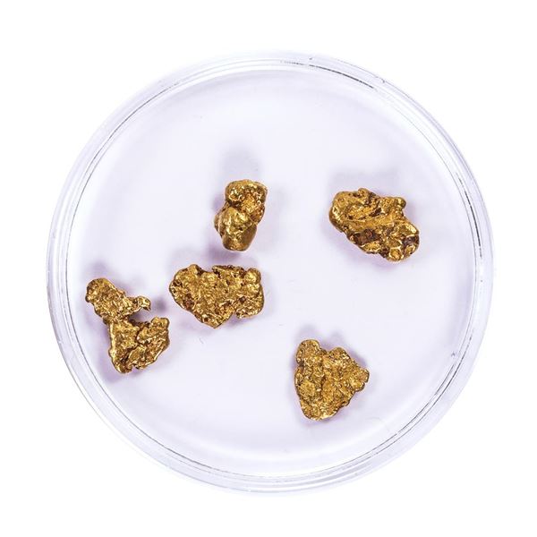 Lot of Gold Nuggets 3.55 Grams Total Weight