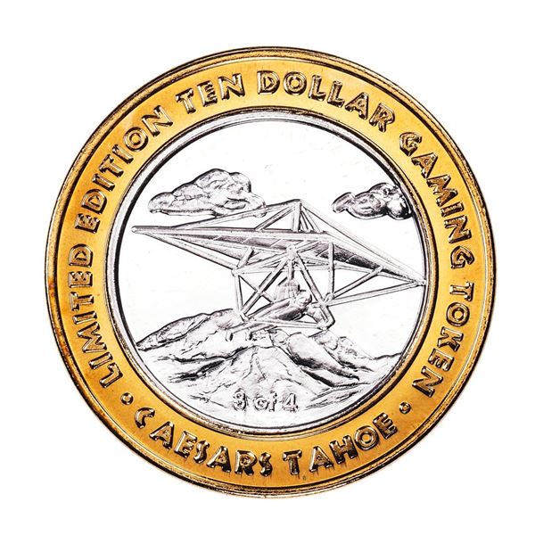 .999 Fine Silver Caesars Tahoe Lake Tahoe, Nevada $10 Limited Edition Gaming Token