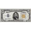 Image 1 : 1934A $5 North Africa WWII Emergency Issue Silver Certificate Note
