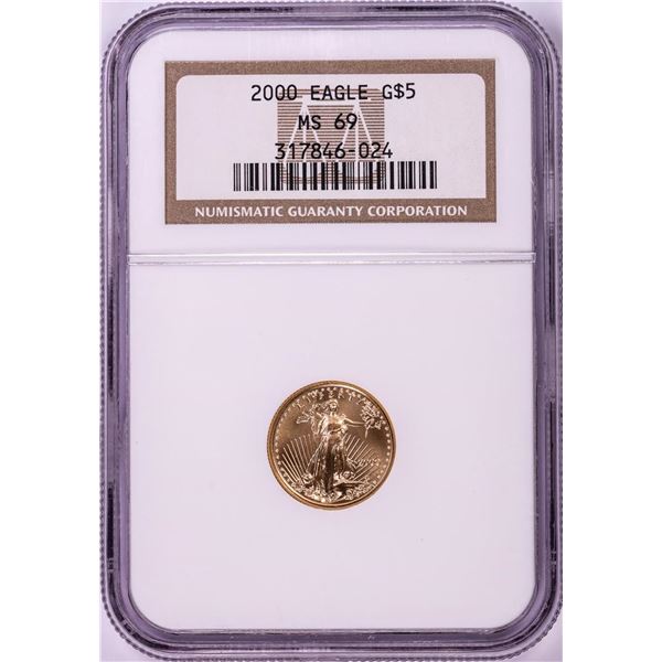2000 $5 American Gold Eagle Coin NGC MS69