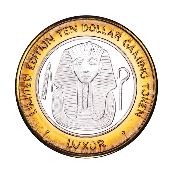 .999 Fine Silver Luxor Las Vegas, Nevada $10 Limited Edition Gaming Token