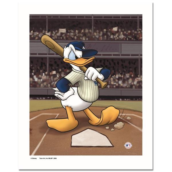 Disney "Donald At The Plate" Limited Edition Giclee On Paper