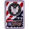 Image 2 : 2018-W $1 Proof American Silver Eagle Coin NGC PF69 Ultra Cameo Congratulations Flag