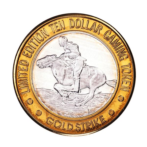 .999 Fine Silver Gold Strike Jean, Nevada $10 Limited Edition Gaming Token