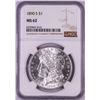 Image 1 : 1890-S $1 Morgan Silver Dollar Coin NGC MS62