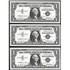 Image 1 : Lot of (3) Uncirculated 1957 $1 Silver Certificate Star Notes