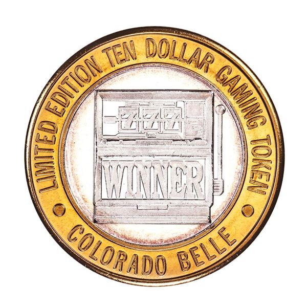 .999 Silver Colorado Belle Laughlin, Nevada $10 Casino Limited Edition Gaming Token