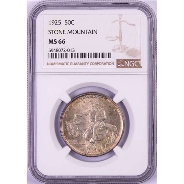 1925 Stone Mountain Commemorative Half Dollar Coin NGC MS66