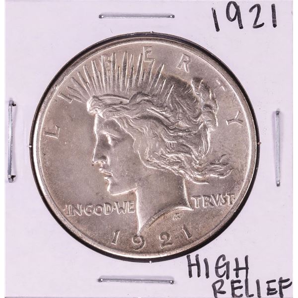 1921 High Relief $1 Peace Silver Dollar Coin