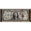 Image 1 : Short Snorter Signed 1935A $1 Hawaii WWII Emergency Silver Certificate Note