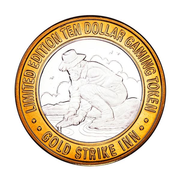 .999 Silver Gold Strike Inn Boulder City, NV $10 Limited Edition Casino Gaming Token