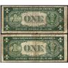 Image 2 : Lot of (2) 1935A $1 North Africa WWII Emergency Issue Silver Certificate Notes