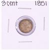 Image 1 : 1851 Three Cent Silver Coin
