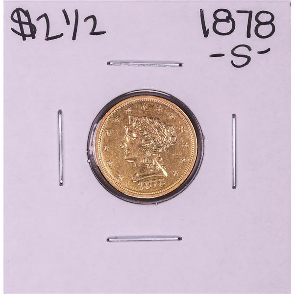 1878-S $2 1/2 Liberty Head Quarter Eagle Gold Coin