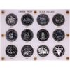 Image 1 : 1971-1982 Proof $1 Canada Commemorative Silver Dollar Coin Sets in Capital Plastic