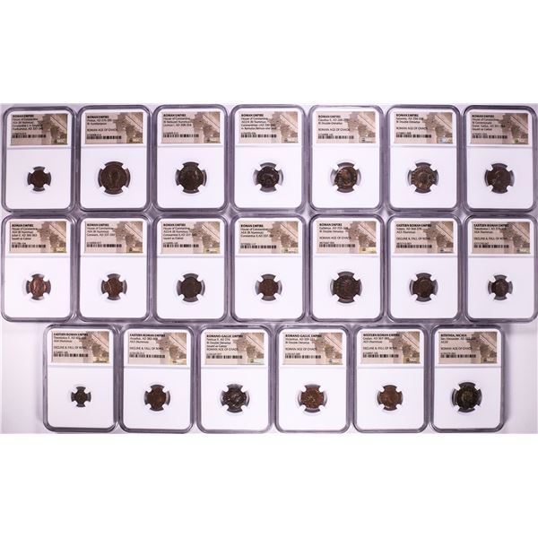 Lot of (20) Ancient Roman Empire Coins NGC Certified