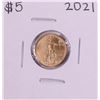 Image 1 : 2021 $5 American Gold Eagle Coin
