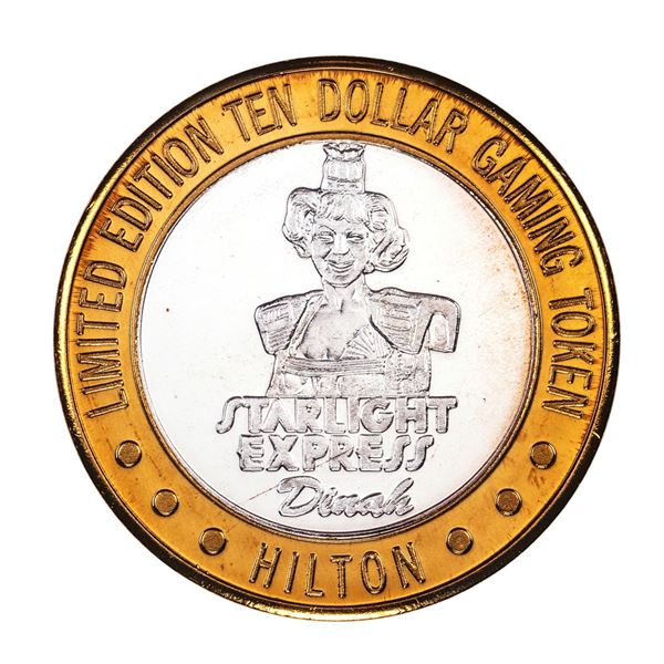.999 Fine Silver Hilton Starlight Las Vegas $10 Casino Limited Edition Gaming Token